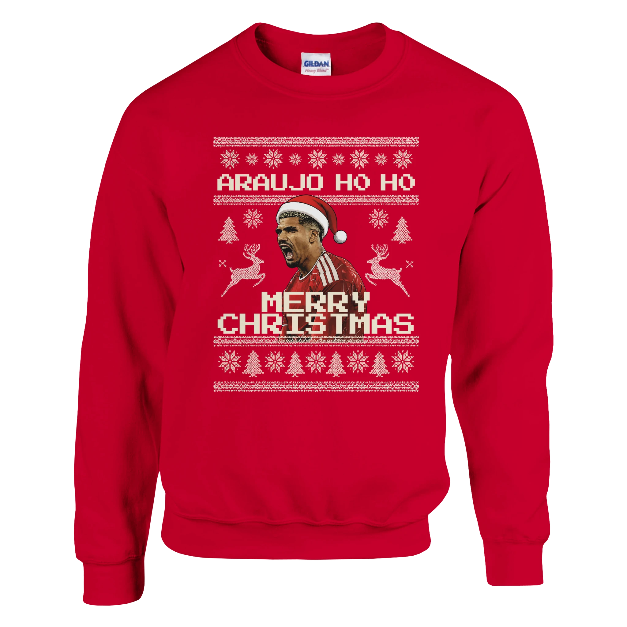 Araujo Ho Ho Merry Christmas - Christmas Jumper in Red