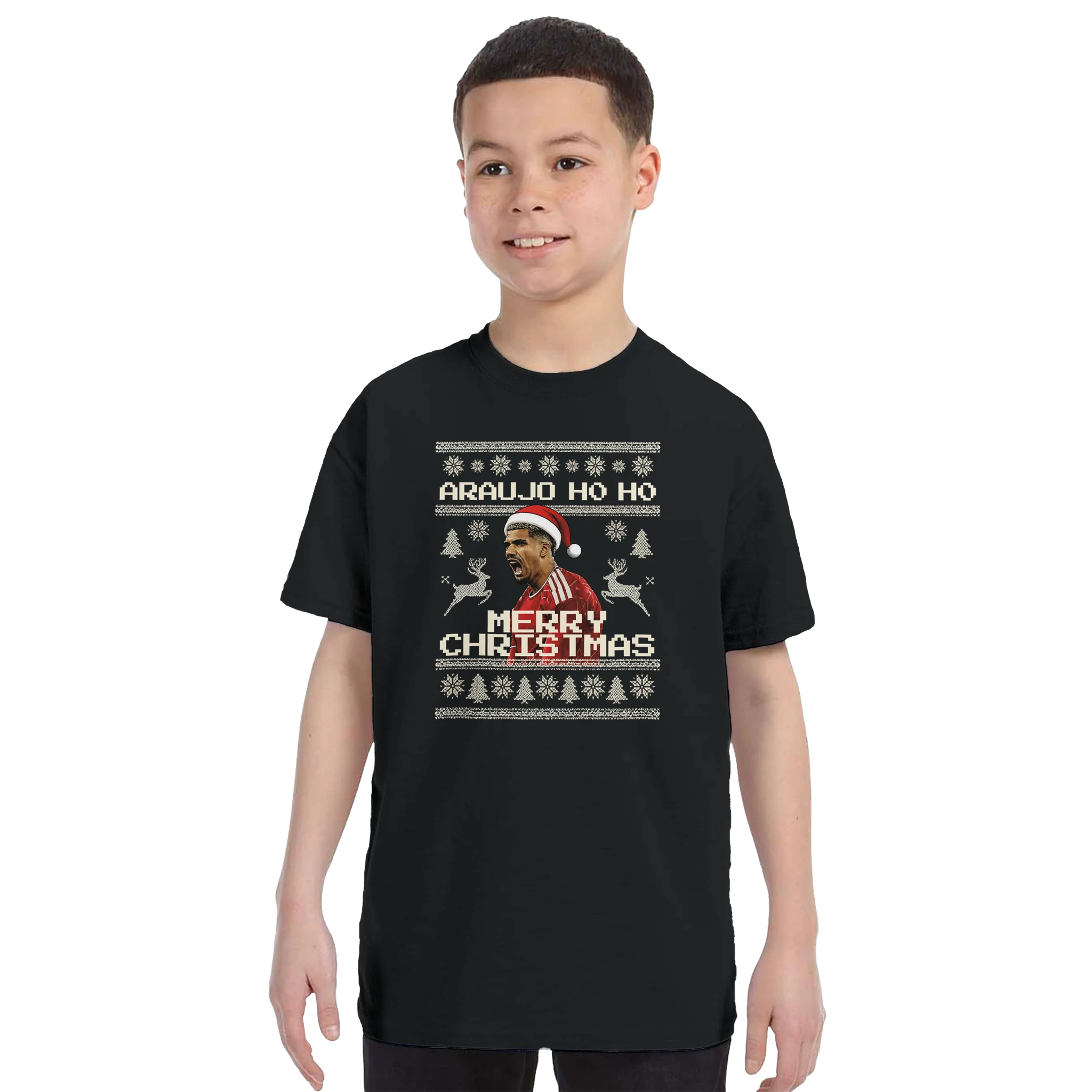 Kids - Araujo Ho Ho Merry Christmas - Christmas T-Shirt in Black