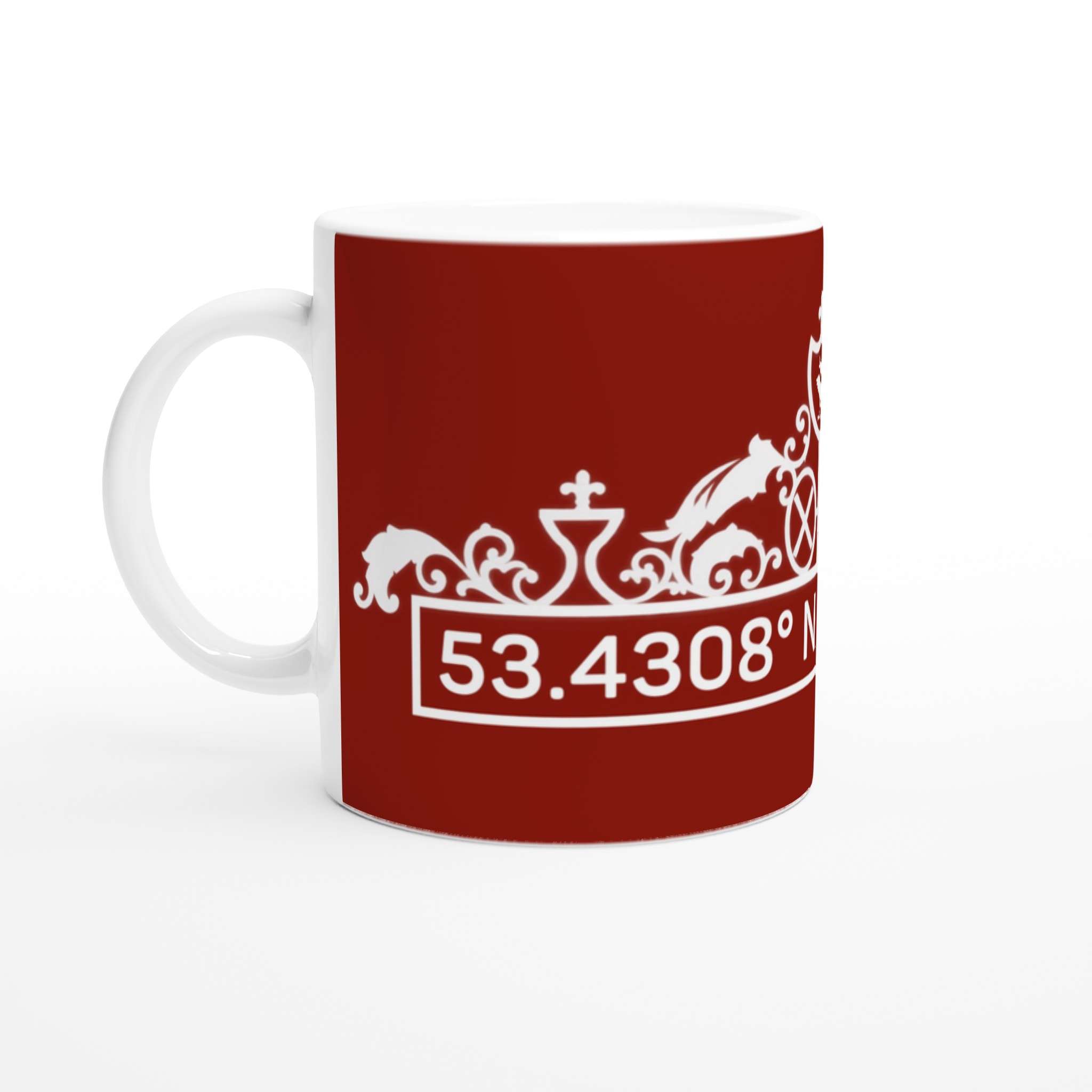 Shankly Gates Liverpool Mug – 53.4308° N, 2.9608° W – featured product view