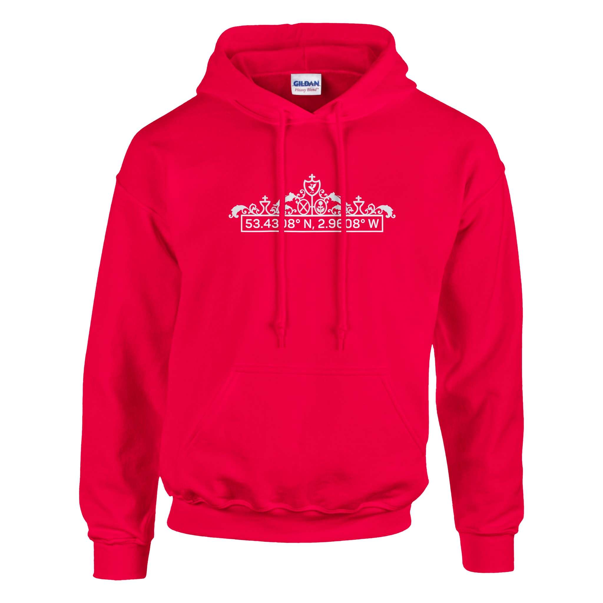 Shankly Gates Liverpool Hoodie – 53.4308° N, 2.9608° W – featured product view